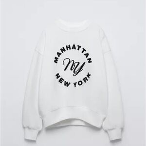 NWOT Zara Girls Sweatshirt 11/12